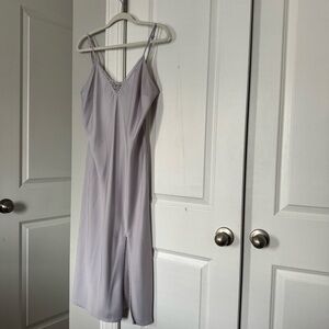 a new day Light Purple Lace Trim Top